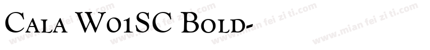 Cala W01SC Bold字体转换